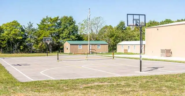 Outdoor sports courts for youth ministry and family recreation